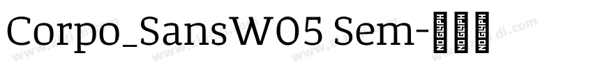 Corpo_SansW05 Sem字体转换